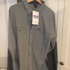Mens Patagonia Liteweight Field Shirt Forge Grey L